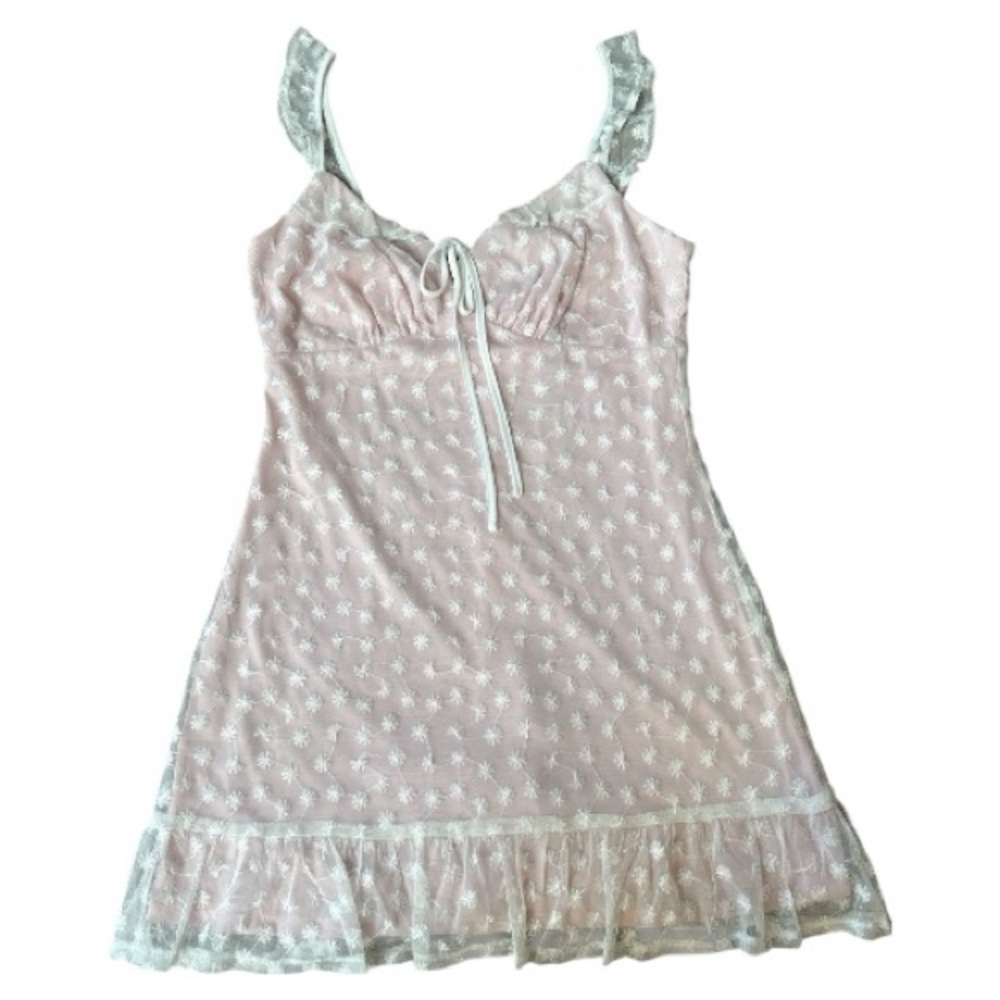 BCBG Pink & White Dress